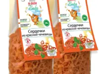 Pasta la Bella Baby Сердечки из красной чечевицы 250 гр.