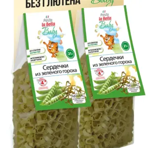 Pasta la Bella Baby Сердечки из гороха 250 гр.