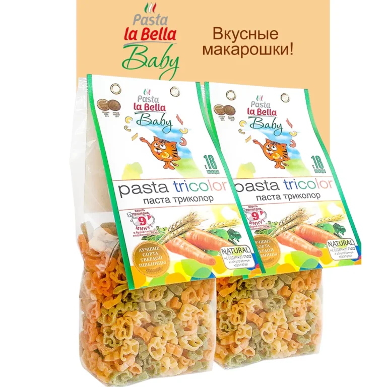 Pasta la Bella Baby Макароны триколор 250 гр.
