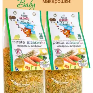 Pasta la Bella Baby Макароны алфавит 400 гр.