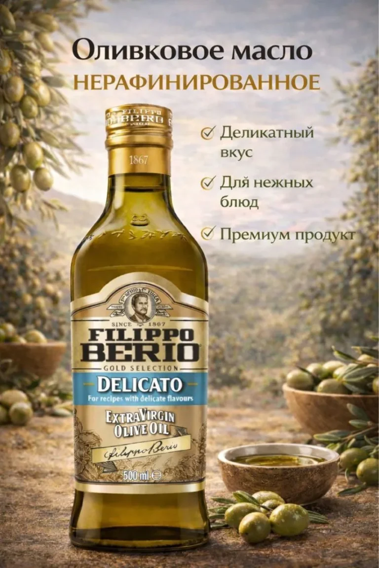 Filippo Berio масло оливковое Extra Virgin Delicato, 500мл
