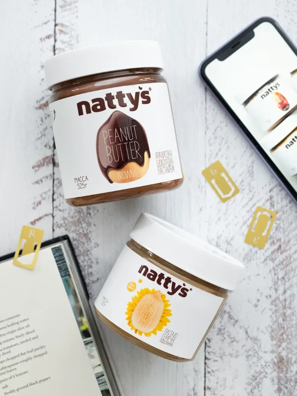 NATTYS Brownie Паста арахисовая с какао и мёдом 325 гр.