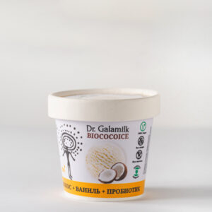 Десерт взбитый замороженный BIOCOCOICE Dr.Galamilk кокос+Probiotic