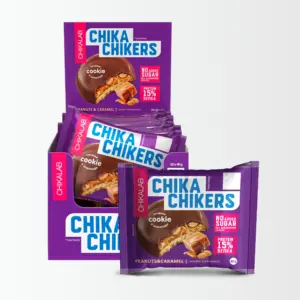 Chikalab Сhika Chikers печенье глазированное "Бисквит с арахисом и карамелью" 40 г