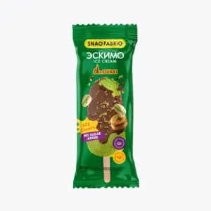 SNAQ FABRIQ Мороженое Эскимо с тестом катаифи и фисташкой в шоколаде 80 гр