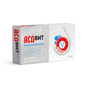 VITAUCT АСДвит фитосвечи с митиленовым синим 10 шт.