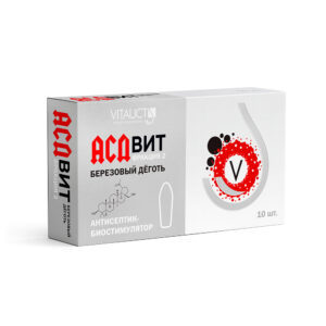 VITAUCT АСДвит фитосвечи с берёзовым дёгтем 10 шт.