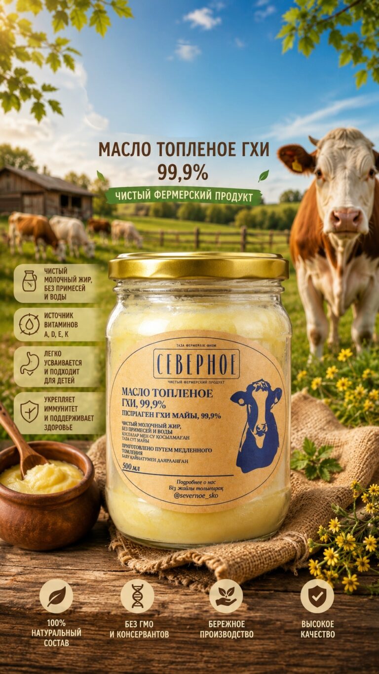 Крестьянский Двор «СЕВЕРНОЕ» Масло ГХИ 500гр банка